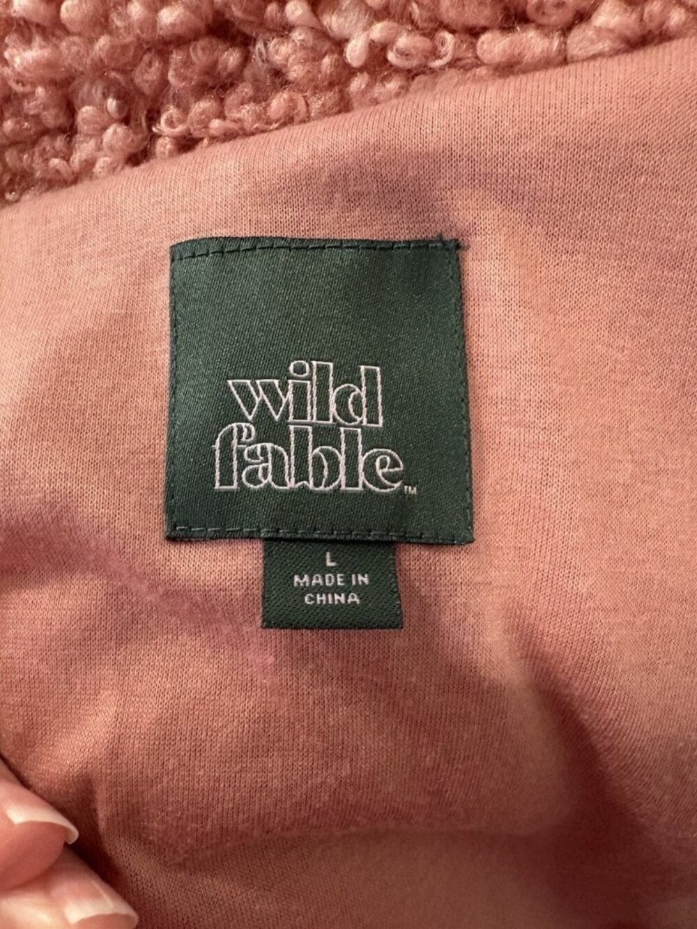Wild Fable Womens Size L  Fuzzy Multi Colored Outerwear  Jacket Full Zip - Picture 8 of 10